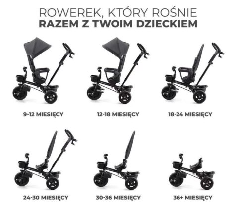 Rowerek trójkołowy AVEO MALACHITE GREY Kinderkraft Rowerek trójkołowy AVEO MALACHITE GREY Kinderkraft