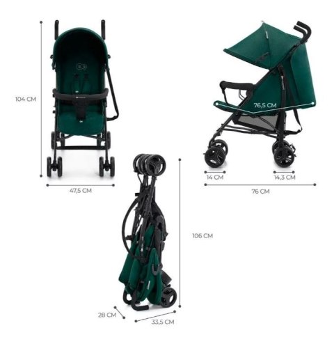 Wózek spacerowy TIK GREEN FOREST Kinderkraft Wózek spacerowy TIK GREEN FOREST Kinderkraft