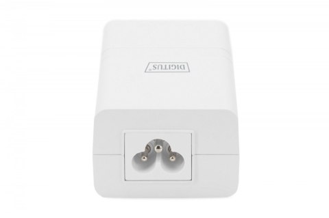 Zasilacz/Adapter PoE+ 802.3at, max. 52V 30W Gigabit 10/100/1000 Mbps, aktywny, Biały Digitus