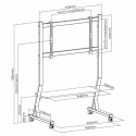 Mobilny stojak + uchwyt do TV 45-90 cali 60KG SD-22 Vesa 800x400 ART
