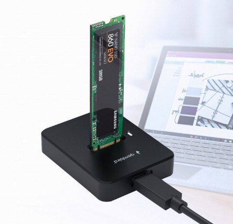 Stacja dokujaca dysków M.2 SATA i NVME USB-C Gembird