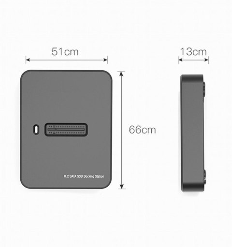 Stacja dokujaca dysków M.2 SATA i NVME USB-C Gembird