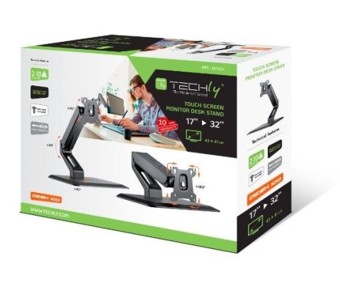 Uchwyt do monitora 17-32 cale, 10kg Techly Uchwyt do monitora 17-32 cale, 10kg Techly