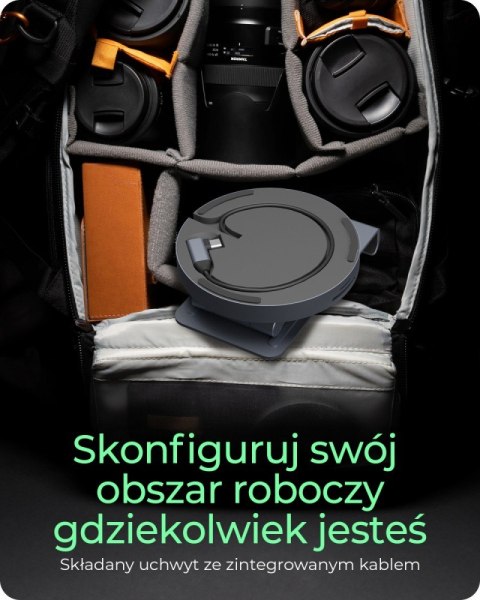 Uchwyt na tableta/smartfona z wbudowaną stacją dokujacą IB-TH100-DK IcyBox Uchwyt na tableta/smartfona z wbudowaną stacją dokujacą IB-TH100-DK IcyBox