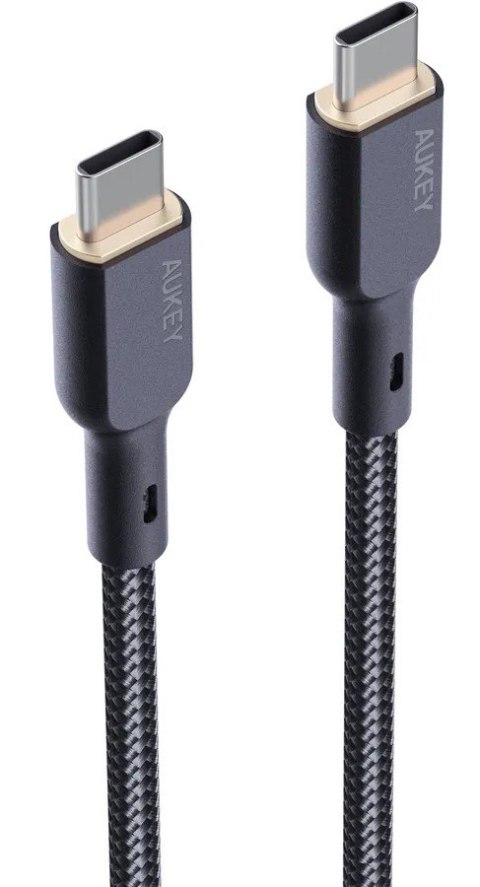 CB-KCC102 kabel USB-C - USB-C 1.8m 100W PD 5A 20V kevlar + nylonowy oplot AUKEY