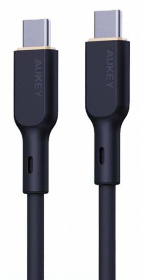 CB-SCC101 kabel USB-C - USB-C 1m 100W PD 5A 20V silikonowy czarny AUKEY