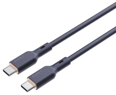CB-SCC101 kabel USB-C - USB-C 1m 100W PD 5A 20V silikonowy czarny AUKEY