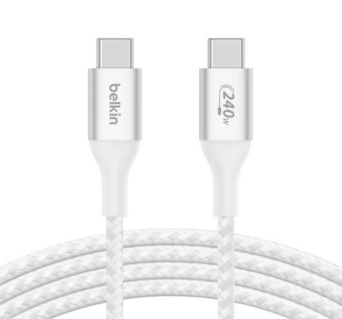 Kabel BoostCharge USB-C/USB-C 240W 1m biały Belkin Kabel BoostCharge USB-C/USB-C 240W 1m biały Belkin