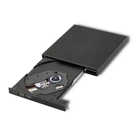 Nagrywarka DVD-RW zewnętrzna | USB 2.0 | Czarna Qoltec Nagrywarka DVD-RW zewnętrzna | USB 2.0 | Czarna Qoltec