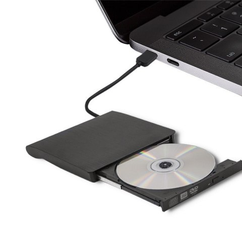 Nagrywarka DVD-RW zewnętrzna | USB 3.0 | Czarna Qoltec Nagrywarka DVD-RW zewnętrzna | USB 3.0 | Czarna Qoltec