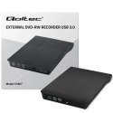 Nagrywarka DVD-RW zewnętrzna | USB 3.0 | Czarna Qoltec