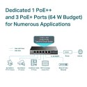 Przełącznik SG1006PP 6GE (3PoE+ 1PoE++) TP-LINK