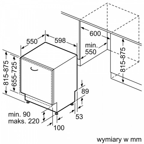 Zmywarka SMV2HVX02E 3 kosz Bosch