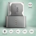 ADSA-DC Stacja dokująca USB 3.2 Gen 1 - 2x SATA 6G 2.5"/3.5" SSD/HDD AXAGON