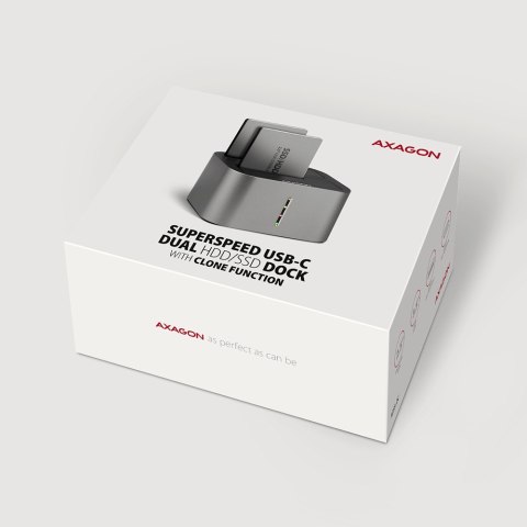 ADSA-DC Stacja dokująca USB 3.2 Gen 1 - 2x SATA 6G 2.5"/3.5" SSD/HDD AXAGON ADSA-DC Stacja dokująca USB 3.2 Gen 1 - 2x SATA 6G 2.5"/3.5" SSD/HDD AXAGON