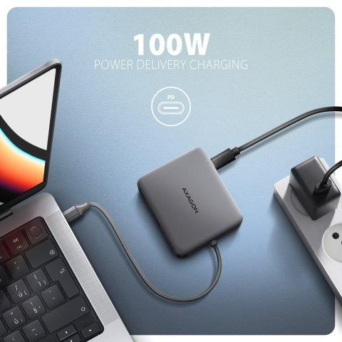 HMC-5HL Wieloportowy hub USB 5in1, 5Gbps, 2x USB-A, HDMI 4K/60Hz, GLAN, PD 100W, 15cm USB-C kabel AXAGON HMC-5HL Wieloportowy hub USB 5in1, 5Gbps, 2x USB-A, HDMI 4K/60Hz, GLAN, PD 100W, 15cm USB-C kabel AXAGON