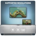 HMC-5HL Wieloportowy hub USB 5in1, 5Gbps, 2x USB-A, HDMI 4K/60Hz, GLAN, PD 100W, 15cm USB-C kabel AXAGON