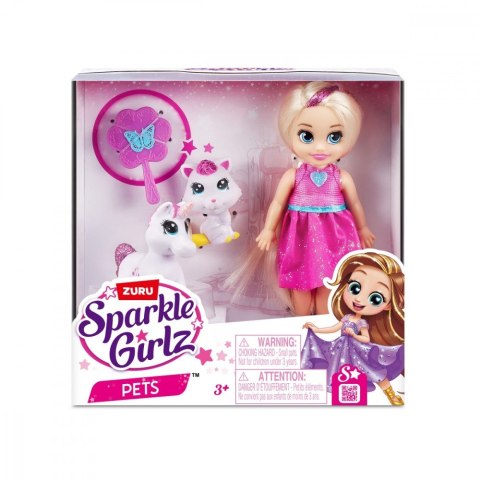 Lalka Księżniczka 4,7 cala ze zwierzątkami ZURU Sparkle Girlz Lalka Księżniczka 4,7 cala ze zwierzątkami ZURU Sparkle Girlz
