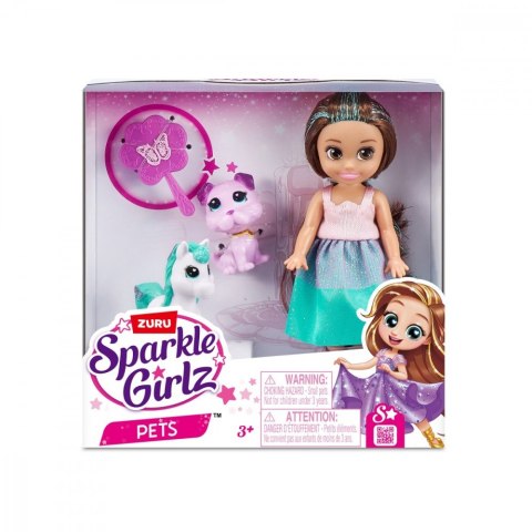 Lalka Księżniczka 4,7 cala ze zwierzątkami ZURU Sparkle Girlz Lalka Księżniczka 4,7 cala ze zwierzątkami ZURU Sparkle Girlz