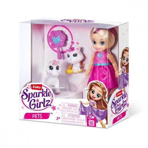 Lalka Księżniczka 4,7 cala ze zwierzątkami ZURU Sparkle Girlz Lalka Księżniczka 4,7 cala ze zwierzątkami ZURU Sparkle Girlz