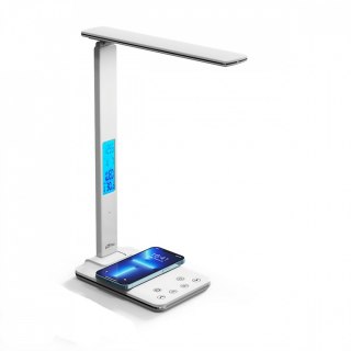 Lampa biurkowa LED z ładowarką indukcyjną LEDITOU MT222 (Biała) Media-Tech