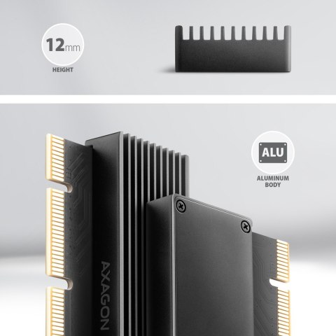 PCEM2-XS Adapter wewnętrzny PCIe x16, M.2 NVMe, chłodnica AXAGON PCEM2-XS Adapter wewnętrzny PCIe x16, M.2 NVMe, chłodnica AXAGON