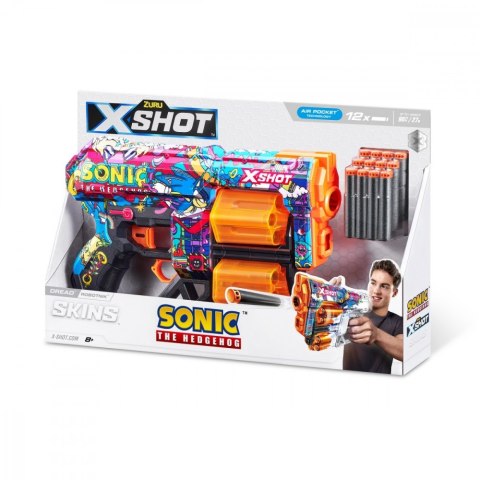 Wyrzutnia Skins Dread Sonic 12 strzałek Robotnik ZURU X-Shot Wyrzutnia Skins Dread Sonic 12 strzałek Robotnik ZURU X-Shot