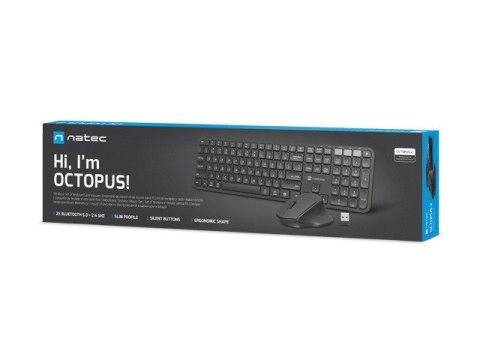 Zestaw klawiatura + mysz Octopus 2 Bluetooth + 2.4GHz Natec Zestaw klawiatura + mysz Octopus 2 Bluetooth + 2.4GHz Natec
