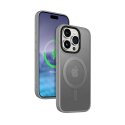 Etui Hybrid Frost MAG Cover iPhone 15 Pro Max MagSafe Szare CRONG