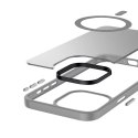 Etui Hybrid Frost MAG Cover iPhone 15 Pro Max MagSafe Szare CRONG