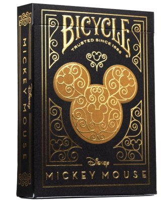 Karty Black & Gold Mickey Bicycle