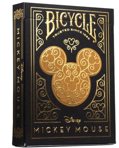 Karty Black & Gold Mickey Bicycle