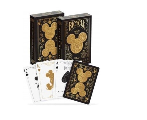 Karty Black & Gold Mickey Bicycle