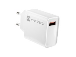 Ładowarka sieciowa Ribera 1x USB-A 18W Biała Natec
