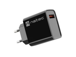 Ładowarka sieciowa Ribera 1x USB-A 18W Czarna Natec