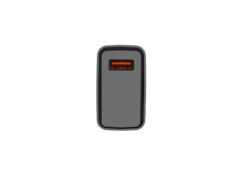 Ładowarka sieciowa Ribera 1x USB-A 18W Czarna Natec Ładowarka sieciowa Ribera 1x USB-A 18W Czarna Natec