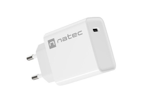 Ładowarka sieciowa Ribera 1x USB-C 20W Biała Natec Ładowarka sieciowa Ribera 1x USB-C 20W Biała Natec
