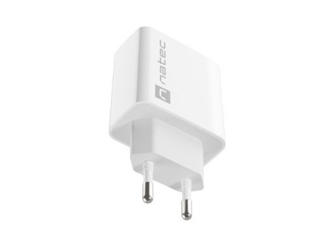 Ładowarka sieciowa Ribera 1x USB-C 20W Biała Natec Ładowarka sieciowa Ribera 1x USB-C 20W Biała Natec