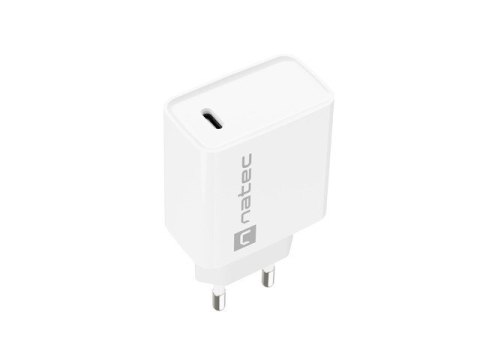 Ładowarka sieciowa Ribera 1x USB-C 20W Biała Natec Ładowarka sieciowa Ribera 1x USB-C 20W Biała Natec