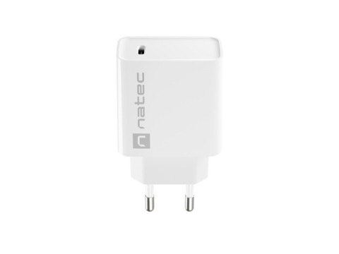 Ładowarka sieciowa Ribera 1x USB-C 20W Biała Natec Ładowarka sieciowa Ribera 1x USB-C 20W Biała Natec