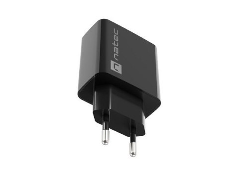 Ładowarka sieciowa Ribera 1x USB-C 20W Czarna Natec Ładowarka sieciowa Ribera 1x USB-C 20W Czarna Natec