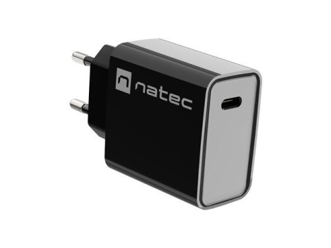 Ładowarka sieciowa Ribera 1x USB-C 20W Czarna Natec Ładowarka sieciowa Ribera 1x USB-C 20W Czarna Natec