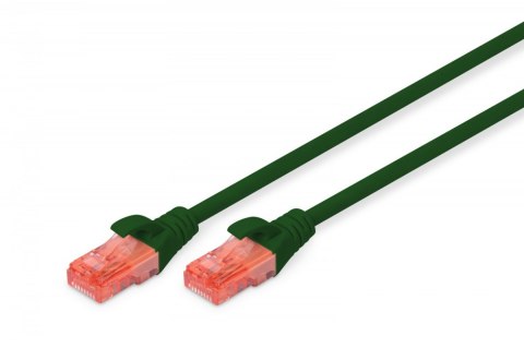 Patch cord U/UTP kat.6 PVC 5m Zielony Digitus