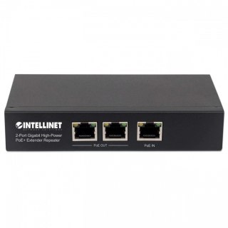 Regenerator Extender PoE+ 2-portowy Gigabit 802.3at/af Intellinet