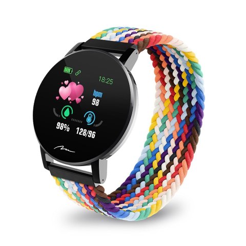 Smartband THAITI 2 nylonowe paski MT871 monitoring ciśnienia krwi, pulsu, natlenienia, aktywności sportowej i innych parametrów Media-Tech