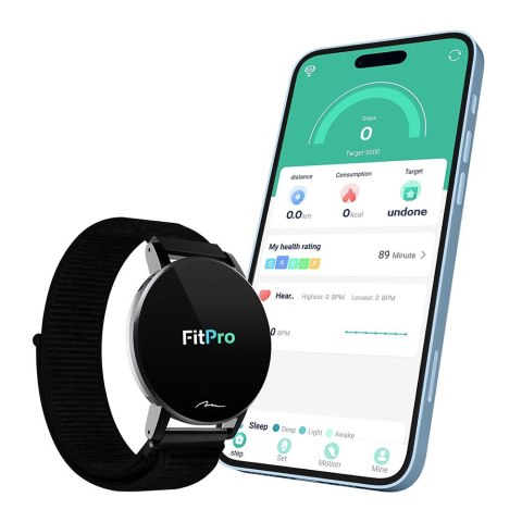 Smartband THAITI 2 nylonowe paski MT871 monitoring ciśnienia krwi, pulsu, natlenienia, aktywności sportowej i innych parametrów Media-Tech