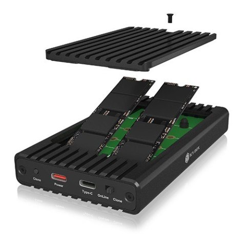 Stacja ICY BOX IB-2817MCL-C31 z funkcją klonowania dla 2x NVMe SSD IcyBox Stacja ICY BOX IB-2817MCL-C31 z funkcją klonowania dla 2x NVMe SSD IcyBox