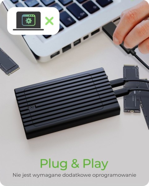 Stacja ICY BOX IB-2817MCL-C31 z funkcją klonowania dla 2x NVMe SSD IcyBox Stacja ICY BOX IB-2817MCL-C31 z funkcją klonowania dla 2x NVMe SSD IcyBox