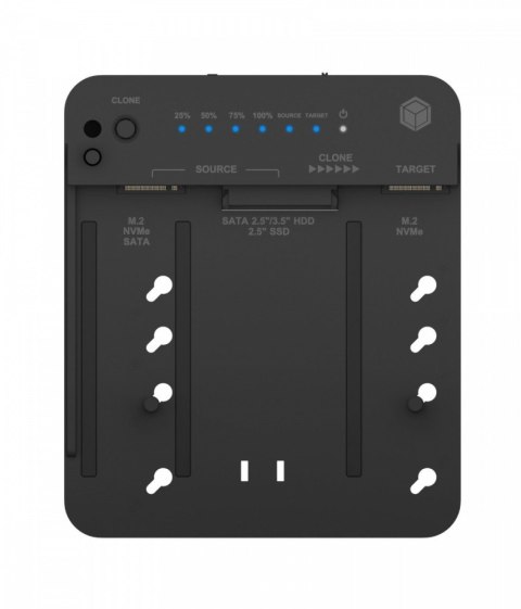 Stacja klonująca i dokująca IB-2913MCL-C31 dla M.2 NVMe SSD i HDD IcyBox Stacja klonująca i dokująca IB-2913MCL-C31 dla M.2 NVMe SSD i HDD IcyBox