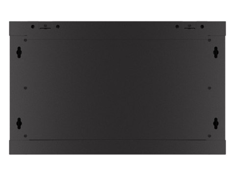 Szafa wisząca 19 cali 6U 600x450 drzwi perforowane (flat pack) czarna